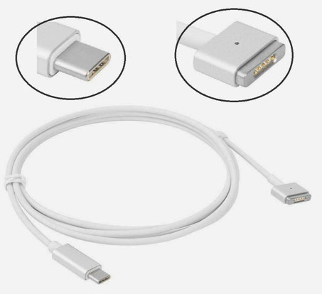 Type C to Magsafe 2 T Shape Power Cord